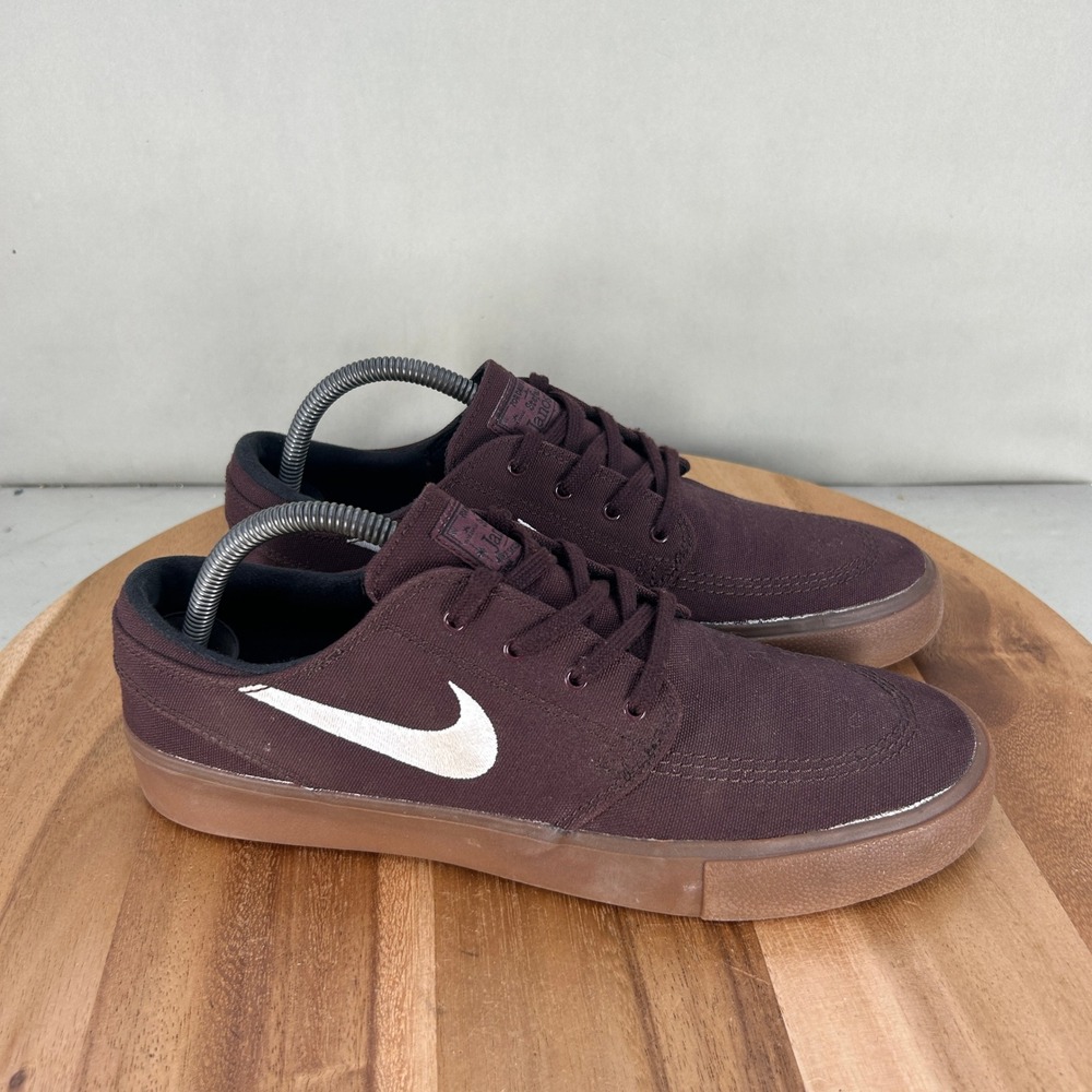 Nike SB Stefan Janoski Canvas RM Burgundy Gum Skate Shoes AR7718-202 Mens 9